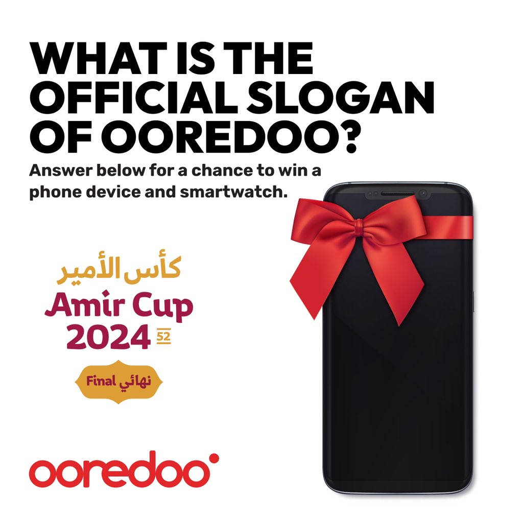 🔴 As proud sponsors of Amir Cup 2024, we’re giving away a phone device and smartwatch ⌚️🎁📱 instagram.com/p/C7W5Vm_I_l2/… #Ooredoo