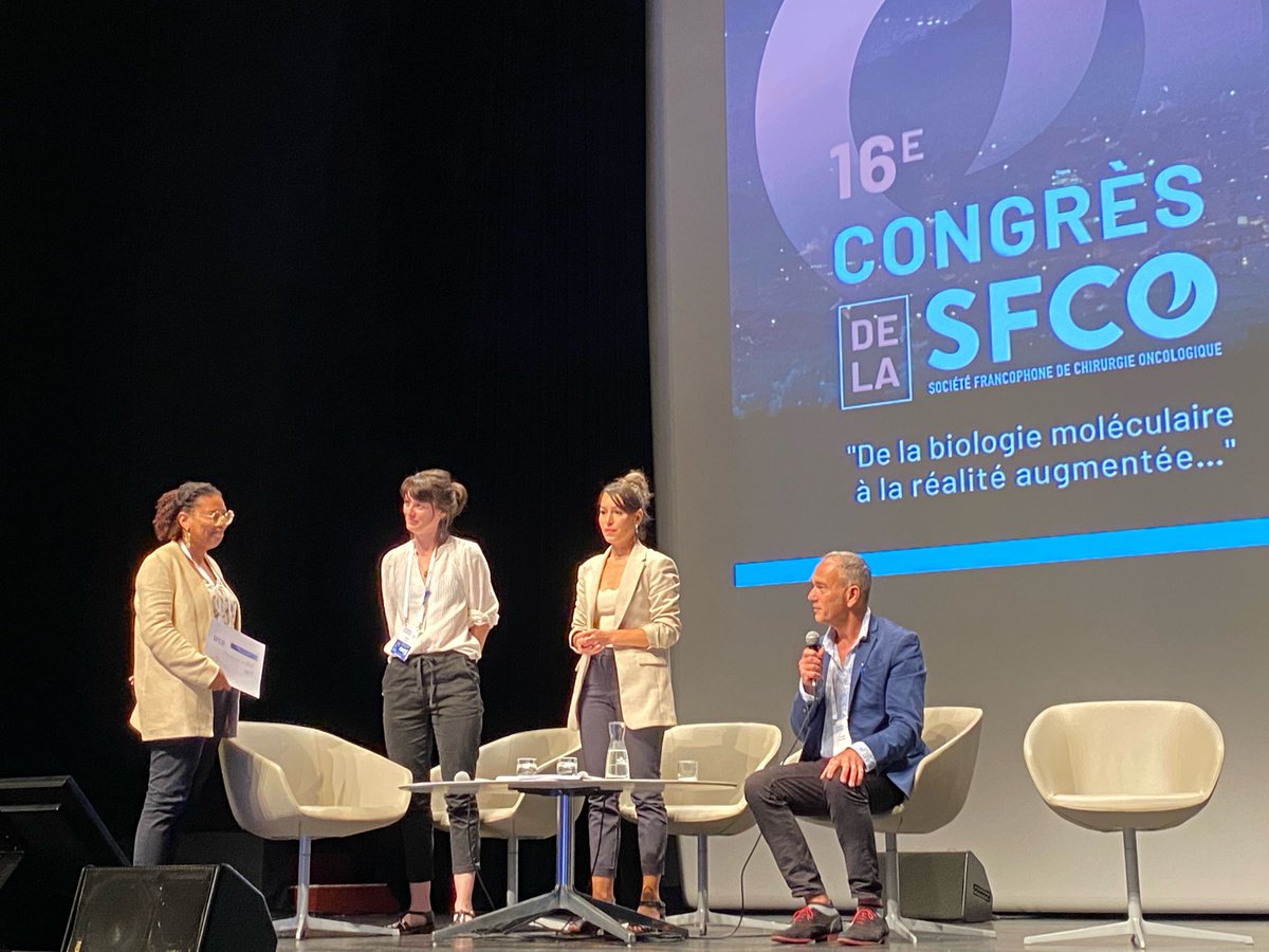 🏆 La 15eme édition du congrès de la SFCO s’achève avec la remise des prix des meilleures vidéos, meilleure communication orale et meilleur Master 2 !
Un grand bravo à tous nos lauréats 👏👏  

#oncologie #chirurgie #cancerologie #sein #gynecologie #sarcomes #digestif #orl #cmf