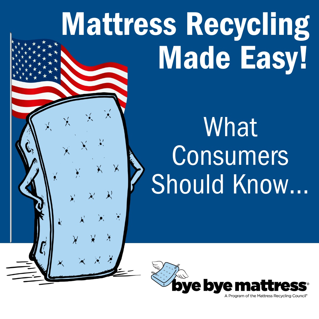 Planning to take advantage of Memorial Day sales? Know how to recycle your unwanted mattress responsibly. Check out how at: byebyemattress.com