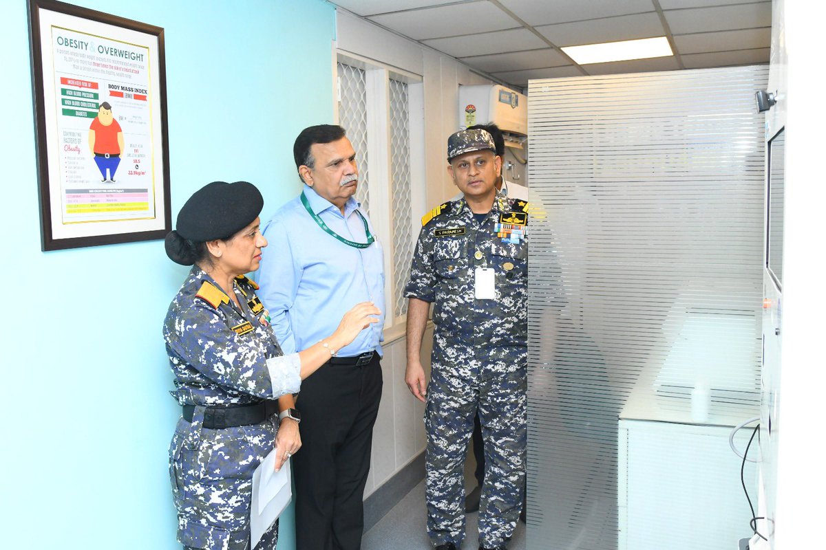 Shri Ajay Mishra, PIFA in presence of ADG S Paramesh PTM, TM, ADGCG inaugurated the Health Kiosk and Fully Automated Biochemistry Analyzer equipment at MI Room, #ICGS #Delhi on 24 May 24. The new laboratory facility will assist in managing acute medical emergencies and annual/