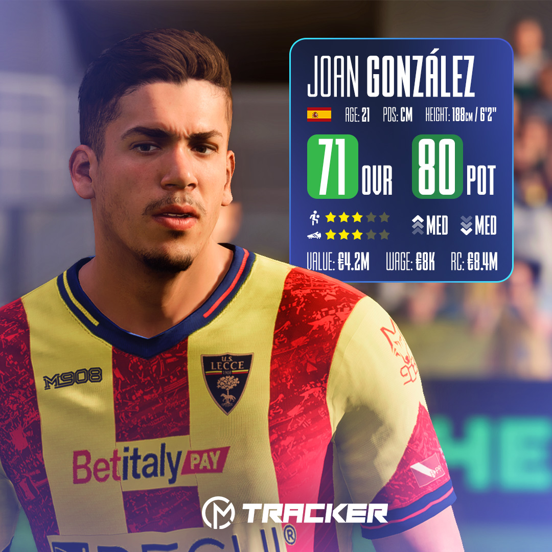 Looking to sign some players that will make a significant and visual impact on your team? 👀 

Check out these 10 underrated talents with real faces in #FC24 Career Mode! 🧵 👇

1. Joan González 🇪🇸 (Lecce)