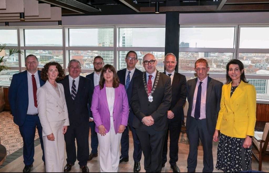 Great two days exploring collaborative opportunities between #Cork #Dublin & #Belfast with @CorkChamber great warm welcome from @NIChamber @BelfastHarbour @TourismNIreland @Translink_NI @TitanicBelfast @DubCham @DeirdreHargey @JohnODowdSF @KPMG_Ireland @daracalleary