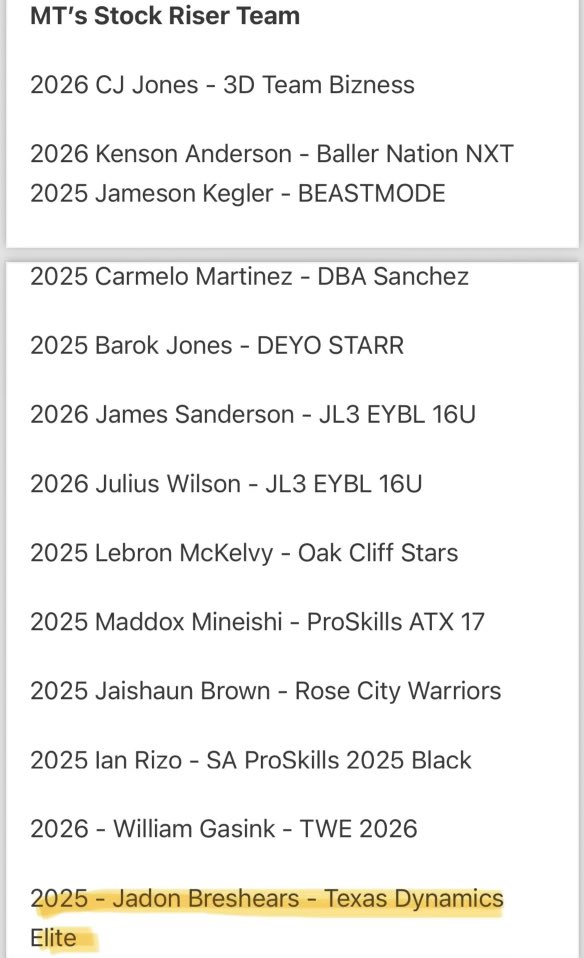 Thank you <a href="/iFilmHoopers/">Michael Timmins</a> for recognizing me as a GASO stock riser. <a href="/TexasHoopsGASO/">TexasHoops/GASO 🔗</a> @TexasDynamicsbb <a href="/prosperhoops/">Prosper Basketball</a>