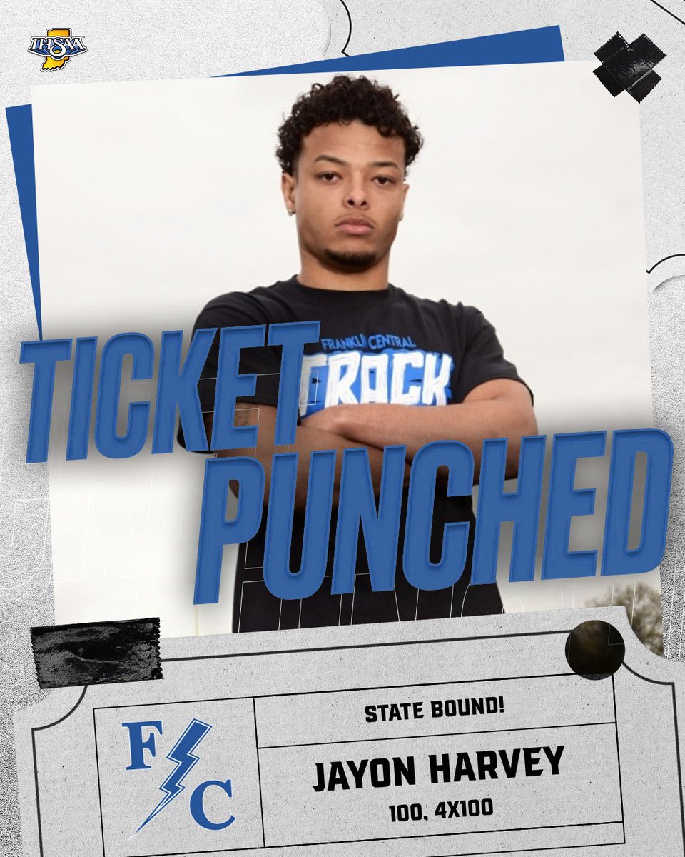 Congratulations to Jayon Harvey for punching his 🎟️ to the State Meet in the 100 and 4x100! #WeAreFlashes ⚡️