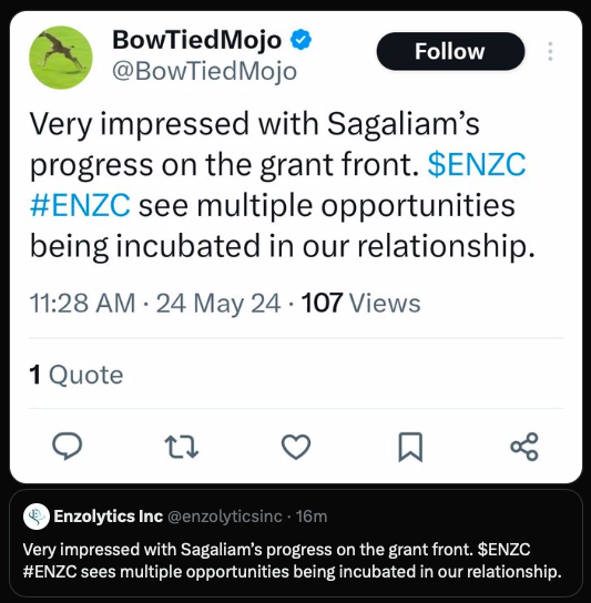 Enzolytics, Inc. ENZC tweet media
