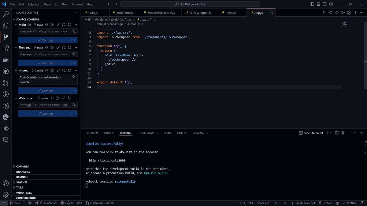 KelFrontEndDev's tweet image. Working on a To Do List App today....

#100daysofcode #html #css #reactNative #javaScript #frontEndWebDev