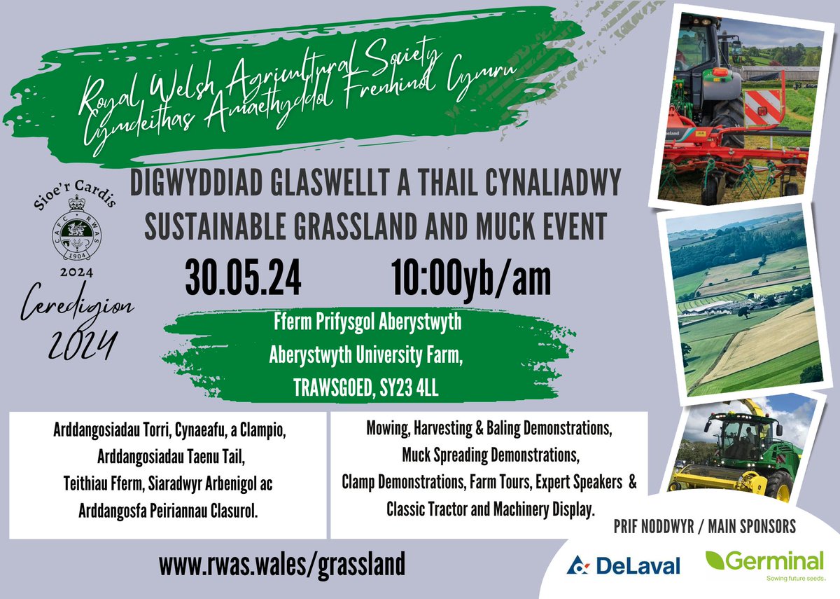 Shelbourne Reynolds (@shelbournereyno) on Twitter photo Are you going to the Royal Welsh Grass Event ? Come and see the Powerspread Pro 3200 with weigh cells with local dealer <a href="/tallisamosgroup/">Tallis Amos Group</a>
rwas.wales/grasslandevent
๐
30th May 2024
๐ Fferm Trawsgoed Farm, Trawsgoed, Aberystwyth, SY 23 4LL
#grassland2024 #powerspread Are you going to the Royal Welsh Grass Event ? Come and see the Powerspread Pro 3200 with weigh cells with local dealer <a href="/tallisamosgroup/">Tallis Amos Group</a>
rwas.wales/grasslandevent
๐
30th May 2024
๐ Fferm Trawsgoed Farm, Trawsgoed, Aberystwyth, SY 23 4LL
#grassland2024 #powerspread