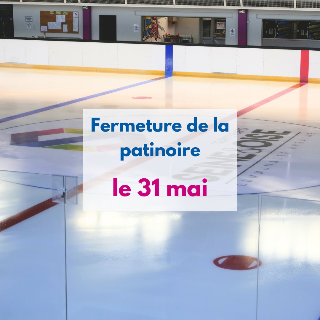 #patinoire ⛸️Après une belle saison sportive et de loisirs, la patinoire GPS&O, à Mantes-la-Jolie, ferme ses portes à partir du 31 mai 2024 pour la période estivale. 🗓️Rendez-vous en septembre pour la réouverture !