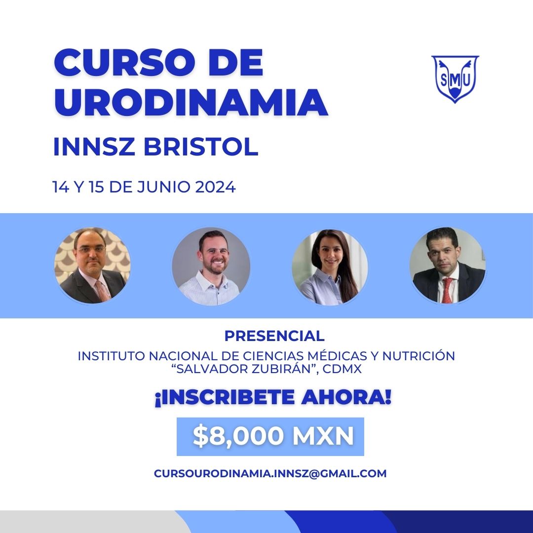 ¡No te quedes fuera! Aún estás a tiempo de realizar tu registro al Curso de Urodinamia. 📚 🩺Envía tu nombre completo, correo y teléfono de contacto a: cursourodinamia.innsz@gmail.com #UrologíaEnMovimiento #SMU24