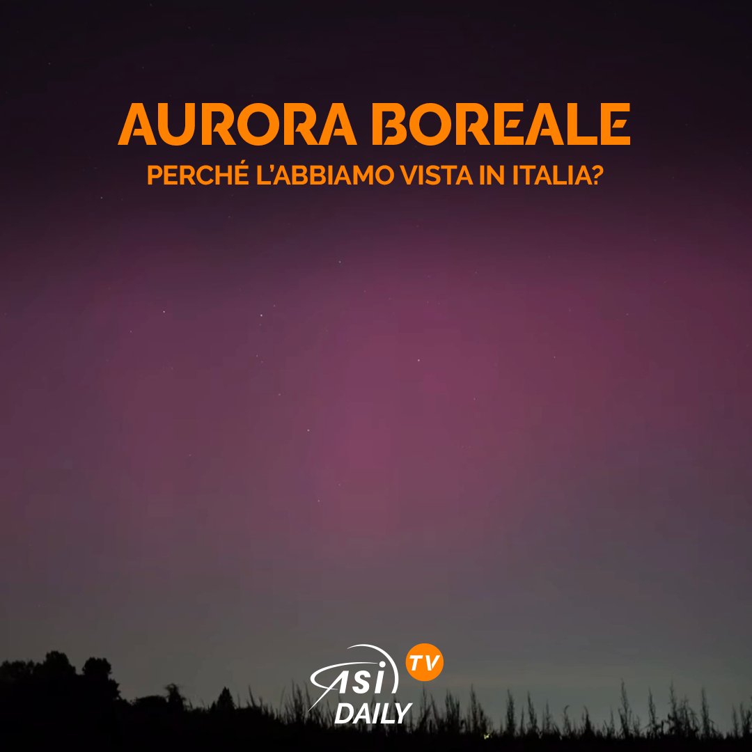 👀Chi ha osservato l'#auroraboreale nella notte tra il 10 e l'11 maggio?
🇮🇹Ecco perché l'abbiamo potuta vedere in #Italia
🧐 Scoprilo nella videopillola di #AsiTv: tinyurl.com/4y9xsta4

#AsiTvDaily #Auroraborealis #solarstorm #SolarFlare #auroresboreales  #auroresboreales