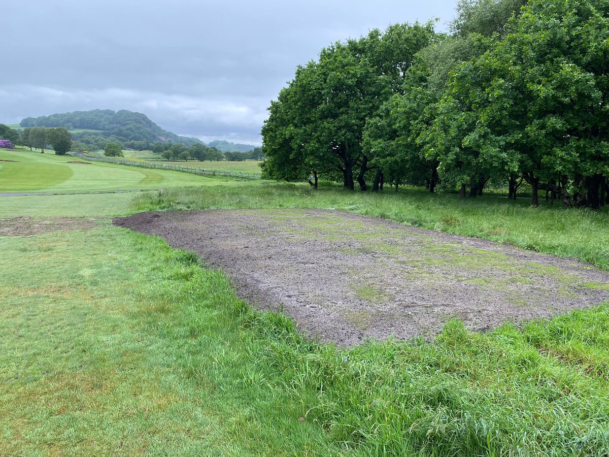 One of the biggest challenges on a championship level course is making it more playable for beginners and shorter hitters. Over the past 3 years we have been developing our green course that takes all the long & tricky tee shots out of play! New 4th tee germinating nicely!