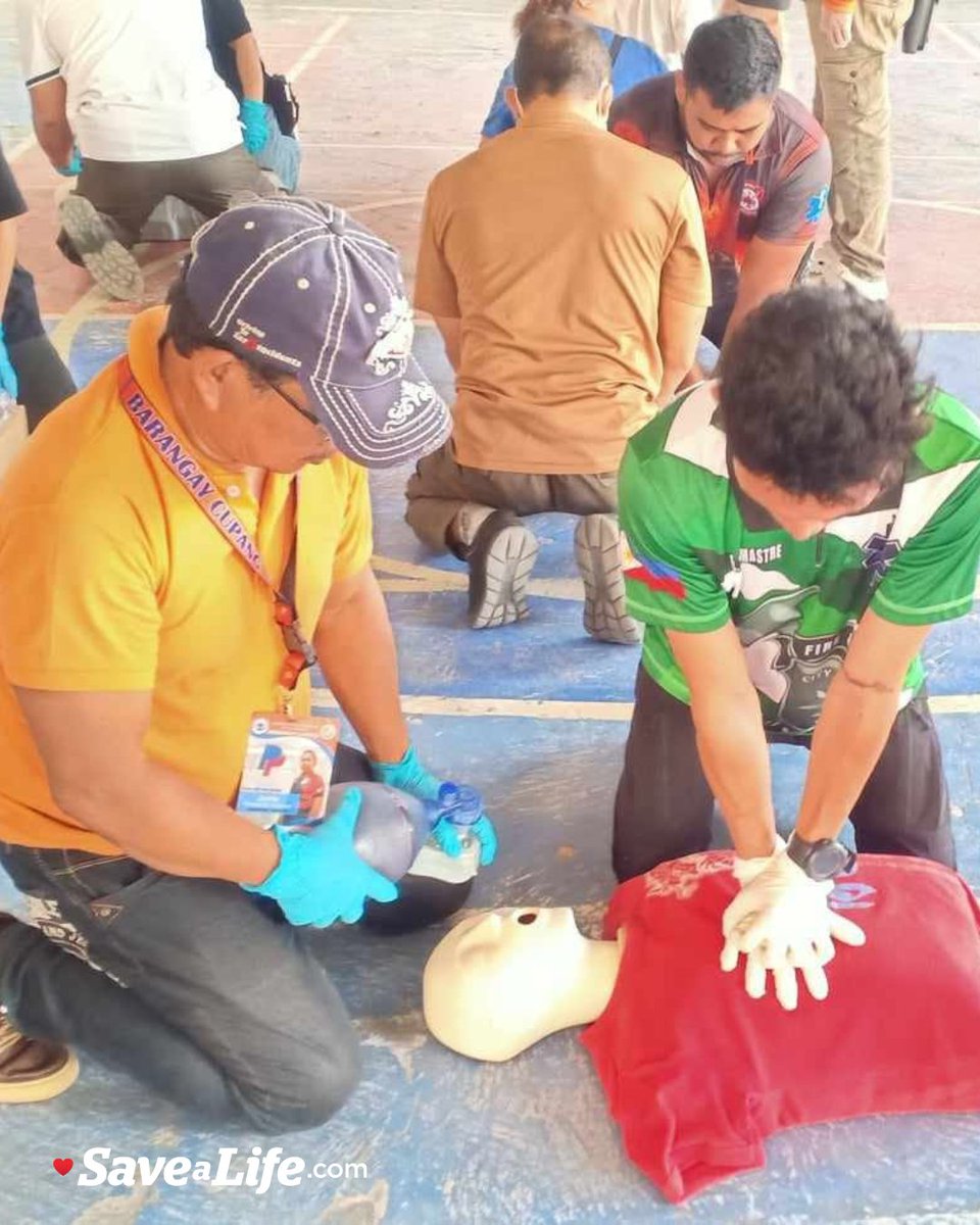 SaveaLifeInit's tweet photo. Time to recognize our SALI Trainers!  Training with the Rizal Rescue Team Incorporated! 30 individuals are better prepared to respond to emergencies. You can also learn how to save a life; DM us or visit https://t.co/jDIenH2L8g    #RizalTeam #BLS #CommunityService #LifeSavers https://t.co/F3BCJQCWsa