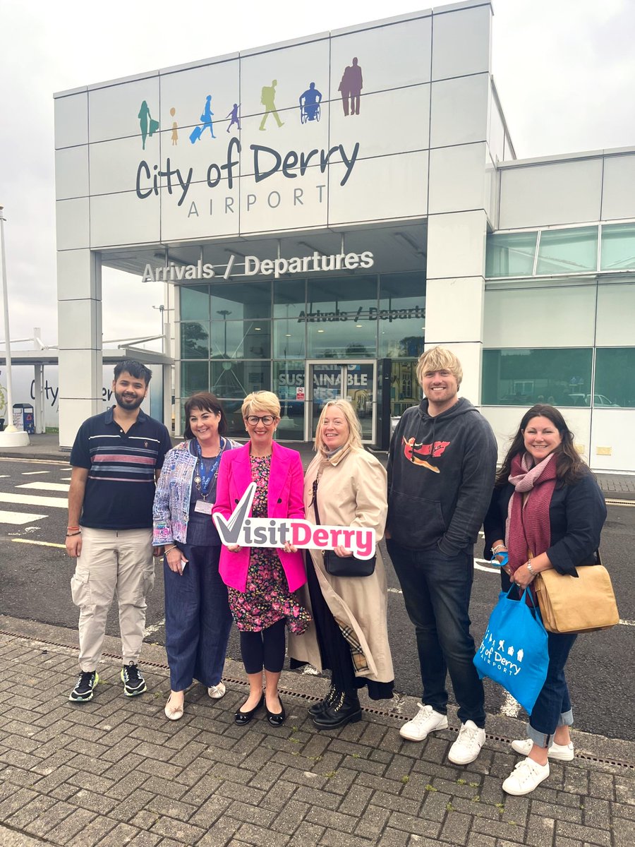 It was a pleasure to provide a #legenderry welcome for @TourismIreland's GB Tour Operator trip with @VisitDerry this week!🛬 We hope you all enjoyed your action-packed itinerary checking out the very best the #WalledCity has to offer!🙌

#CityofDerryAirport #VisitDerry