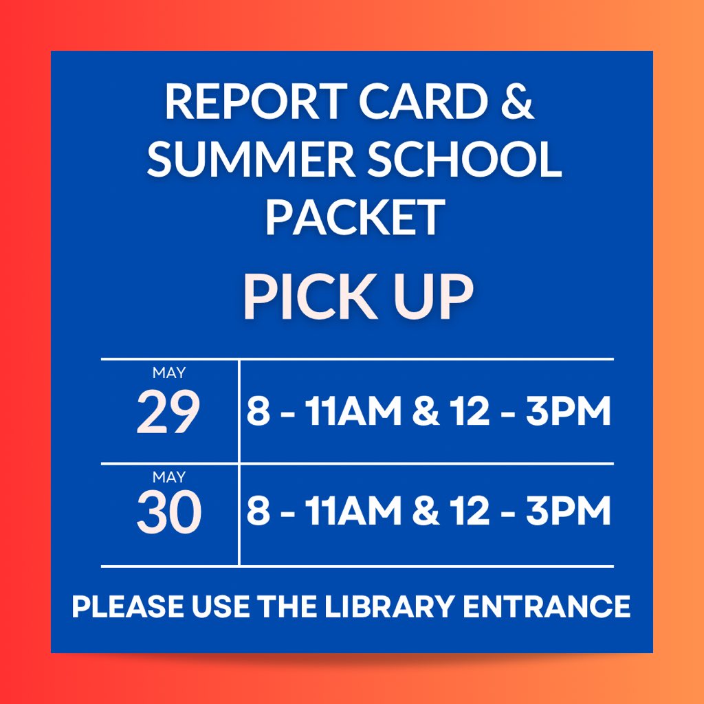 We hope our Chargers are having a WONDERFUL summer! We will be handing out report cards and summer school packets next week! Pick up is in the library on Wednesday, May 29 and Thursday, May 30 from 8-11 and 12-3. #TeamDCS #ChargingTowardExcellence