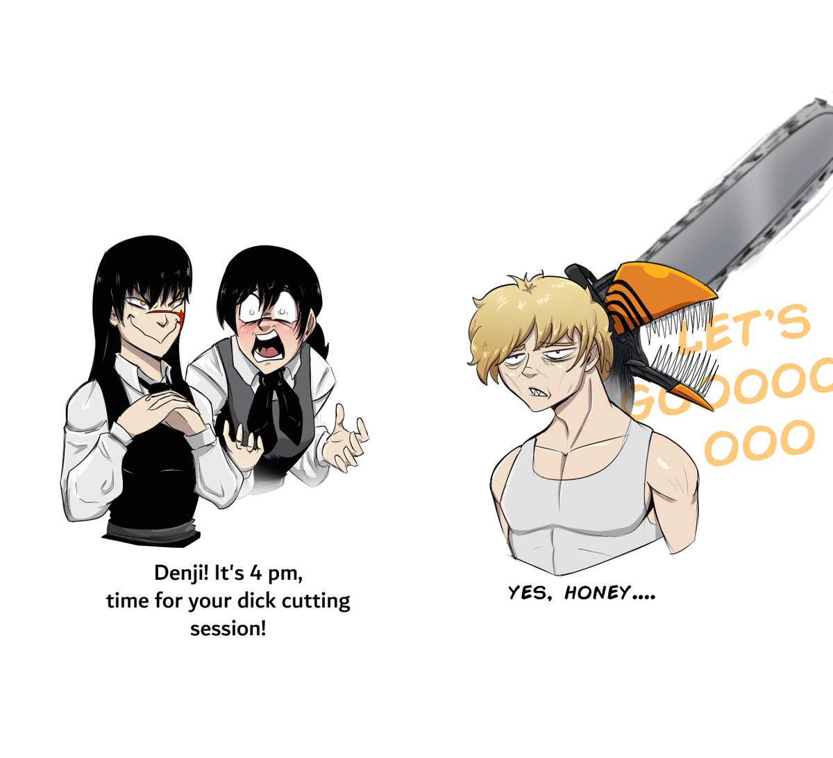 Asa and Denji's average interaction
#chainsawman166 #fanart #asamitaka