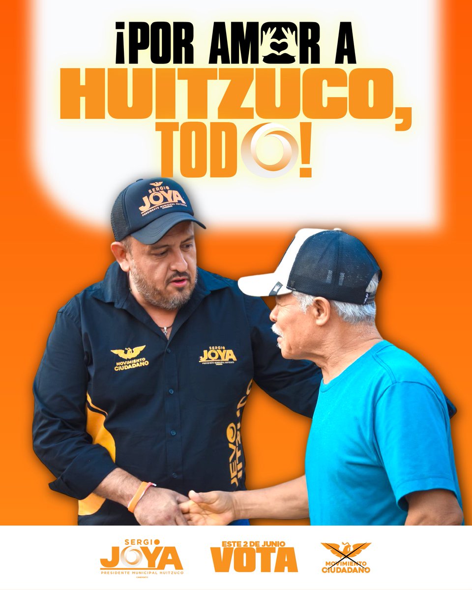 Escuchar de cerca las propuestas y peticiones de las y los huitzuquenses será siempre mi prioridad.

Quiero trabajar de la mano de ustedes, porque cuando disfrutas lo que haces, todo sale mejor. ¡Por amor a Huitzuco, todo! #VotaNaranja 🍊