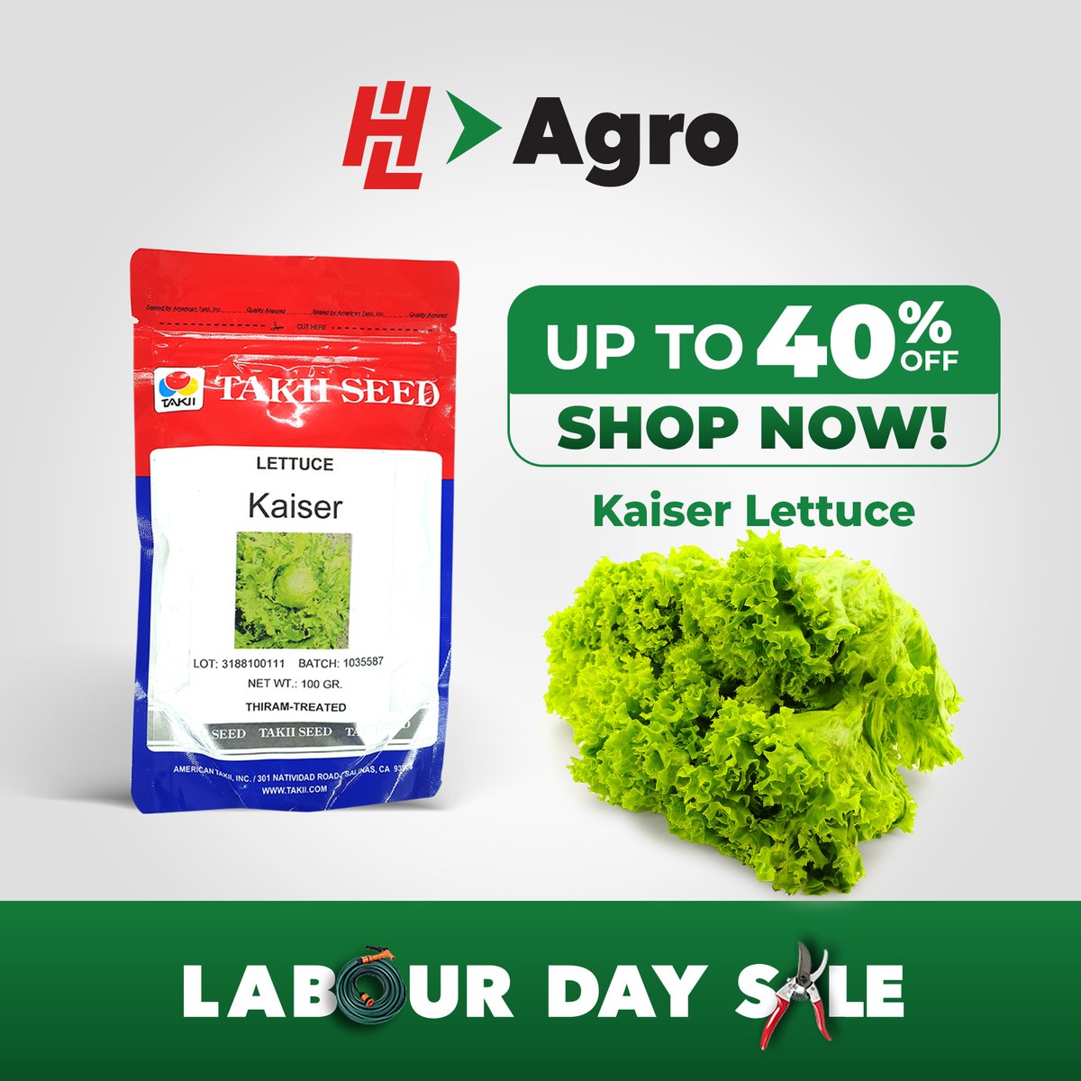 Yes, it’s true! Our Labour Day Sale is still going strong with seeds up to 40% off. Shop at our stores and grab a pack or two today! #HLAgro #LabourDay #SweetDeals #ShopNow