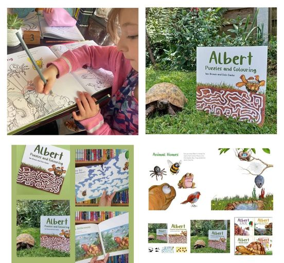 Great to receive this picture of an Albert fan colouring their copy of #ALBERTthetortoise #ActivityBook ALBERT PUZZLES AND COLOURING. Perfect for #halfterm. Join the Dots, Spot the Difference + more. #AvailableNow with six ALBERT #picturebooks & #BoardBook Alberttortoise.com