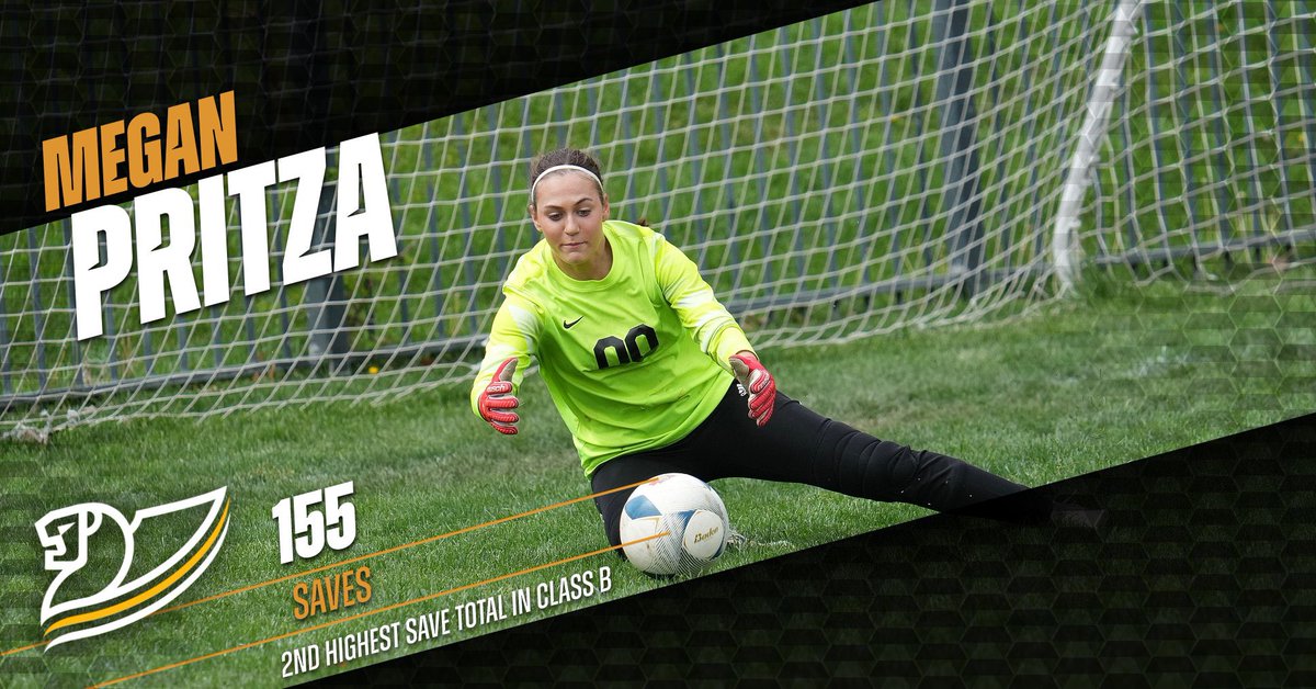 Congratulations to our varsity senior keeper, Megan Pritza for ending the 2024 season 2nd in saves for Class B!Megan also broke a school record for her 32 saves against Duchesne during the district final!🤩🥳😎

#RollPride #ATC #TA1