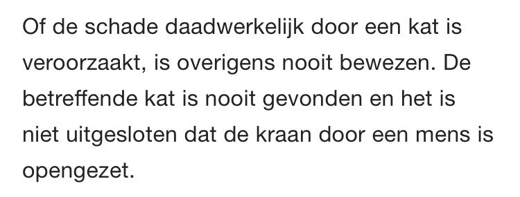 @NOS Dus een sufferd heeft andere sufferds ervan overtuigd dat de kat het heeft gedaan