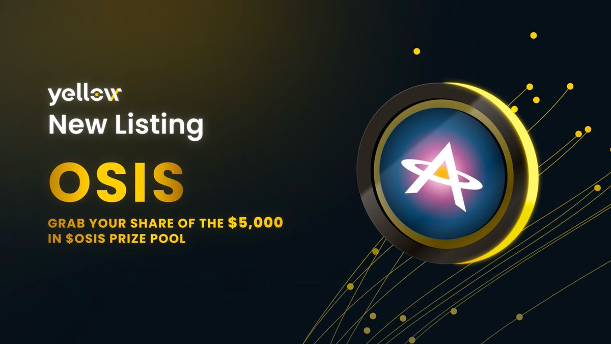 🚀 $OSIS IS HERE! 🚀 Freshly listed and already making moves! @osis_world is set to break new records this week on osis.neodax.app! 🎉 Starting next week, the trading competition will kick off with big prizes to be had! Get started trading now to stay ahead of the game.