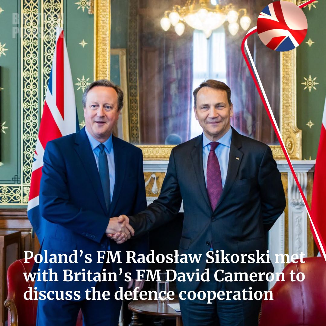 “I hope Poland’s example of spending 4% of GDP on defence will inspire others,” said Polish FM @sikorskiradek. He was a speaker at the London Defence Conference, where he met with Britain’s FM @David_Cameron. The UK and Poland are working together on security and defence,