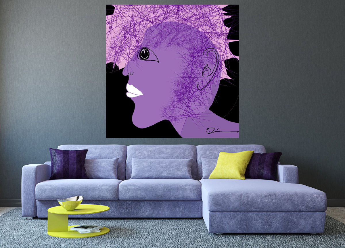 Passion for purple … linktr.ee/jeffquiros #artwork #art #avantgarde #modernart #painting #illustration #figurativeart #figurative #ink #expressionism #artbrut #contemporaryart #fineart #sketch #portrait #artgallery #drawing #flamingabstracts #interiordesign #hospitalitydesign