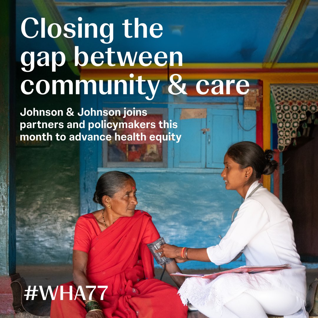 Next week, we join the conversation at #WHA77 with global leaders, policymakers and collaborators on advancing global health equity. By supporting health workers, improving access to quality care and more, together we can connect more communities to care.