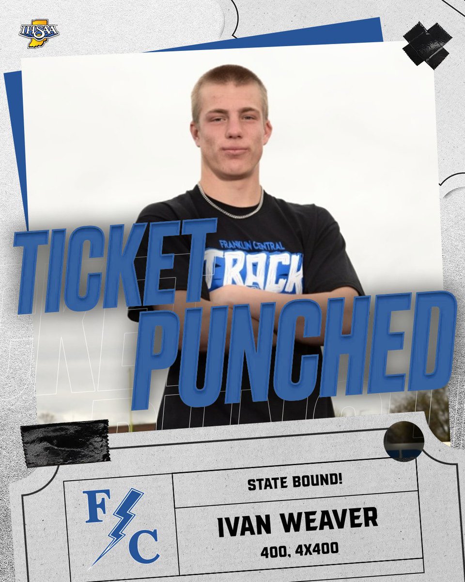 Congratulations to Ivan Weaver for punching his 🎟️ to the State Meet in the 400 and 4x400! #WeAreFlashes ⚡️