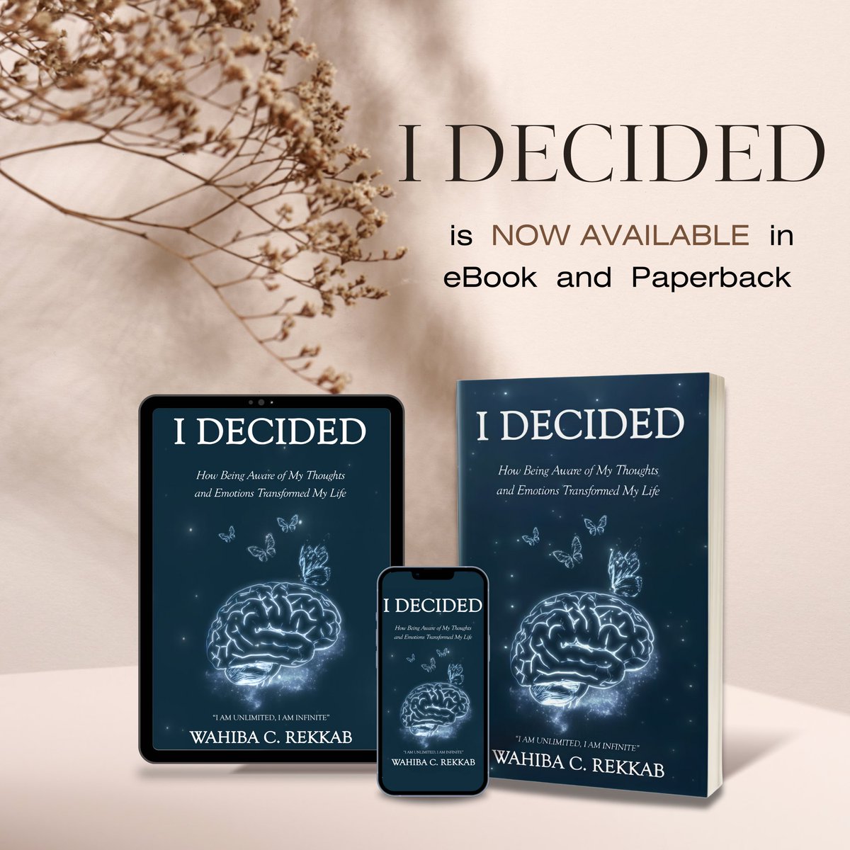 I Decided
is a powerful journey from illness to healing to enlightenment
Are you curious about the power of your thoughts &amp; emotions? Can you imagine transforming your reality by reshaping your inner world?

Amazon com 
hi.switchy.io/Maq4

Amazon uk
hi.switchy.io/MaxH