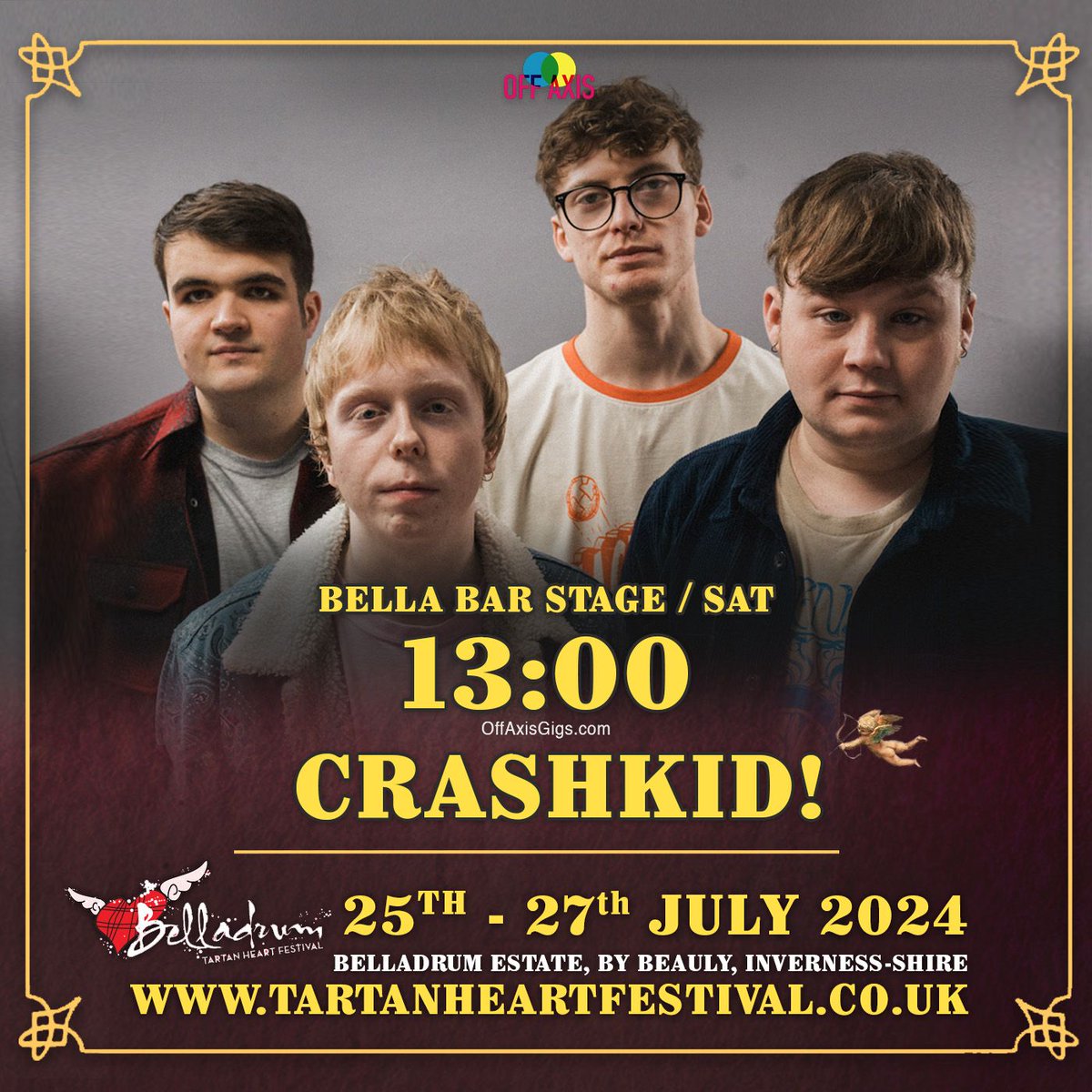 CRASHKID! (@crashkidtweets) on Twitter photo So chuffed we are playing <a href="/BelladrumFest/">Belladrum Tartan Heart Festival</a> this year! We look forward to seeing you there! So chuffed we are playing <a href="/BelladrumFest/">Belladrum Tartan Heart Festival</a> this year! We look forward to seeing you there!