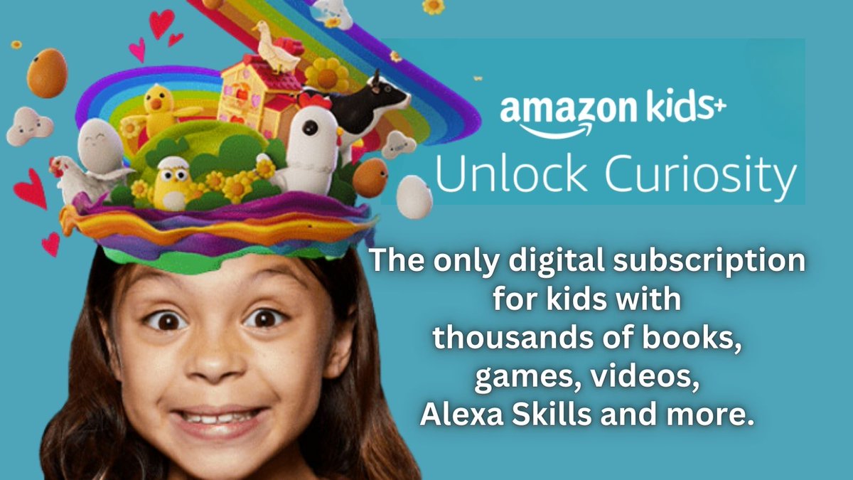 JudieannRose's tweet image. Safe screen time for kids? ✅

Subscribe to Amazon Kids &amp;amp; unlock educational shows, games, ebooks &amp;amp; more! Free trial included! #AmazonKids #SafeScreenTime

amzn.to/4dUx9Hx