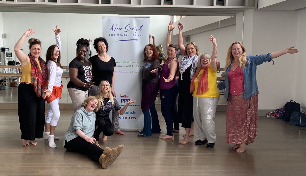 “If we can’t dance, we don’t want to be part of your mental health revolution.” Thanks to Mayte, Orla & @TheMACBelfast for a wonderful #NewScript Flamenco & Yoga workshop 🧘 Join our collective New Script dance here 👉 nlb.ie/take-action/ne…