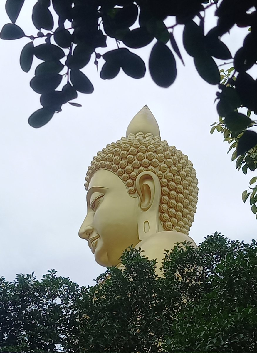 This big sitting Buddha image can be seen 360 ํ Wataknam Phasi Charoen Bangkok, Thailand