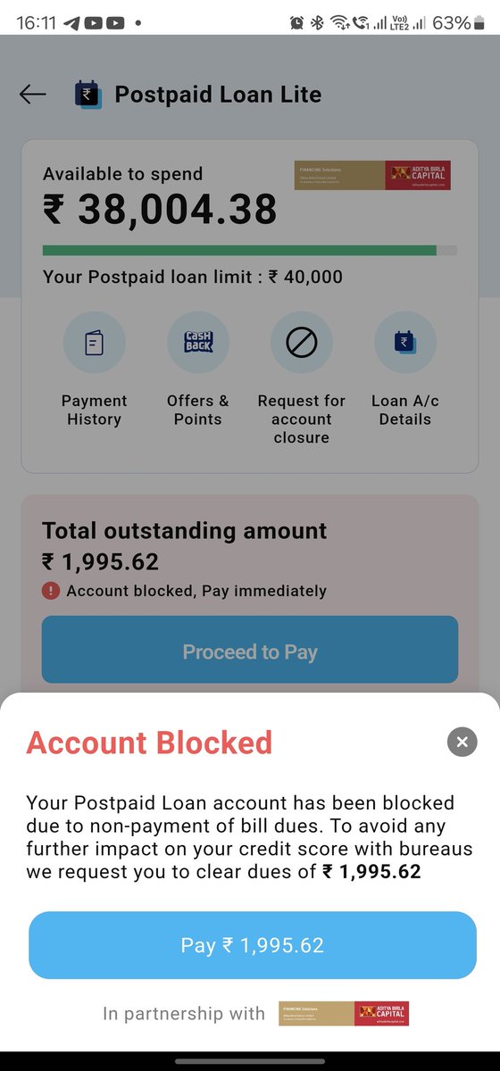 tez_54's tweet photo. Hey @Paytm @Paytmcare @PaytmBank @paytminsider @paytmbankcare is this how you want us to trust you?Even after paying the amount it's still not reflecting on the app ,the worst people working for you who calls 200 times to collect the amount  won't even bother to update on account https://t.co/lMhSm63Nwq