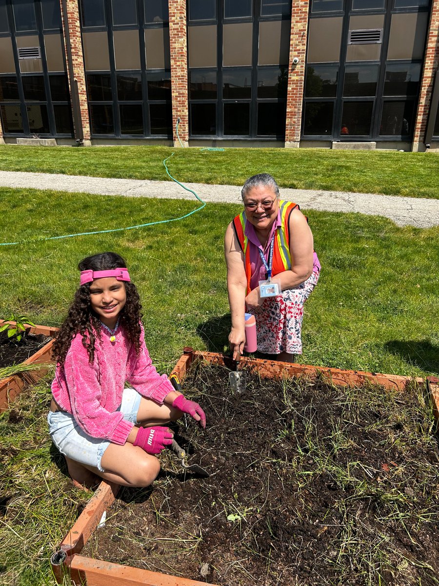 Students have been working hard in the Nelson garden!