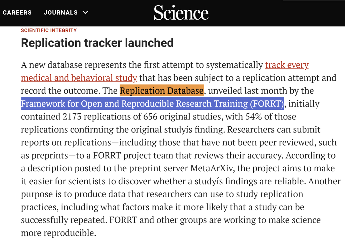 FORRTproject's tweet photo. Our community's work is being highlighted by Science 🥹🫶(@ScienceMagazine). 

📰 https://t.co/qas6nv7MpX

Join us in our effort toward making science more reproducible ➡️🔗 https://t.co/ncqhng9gAM

Website: https://t.co/dsjs6ZGXrF https://t.co/ugh2SKoMzD