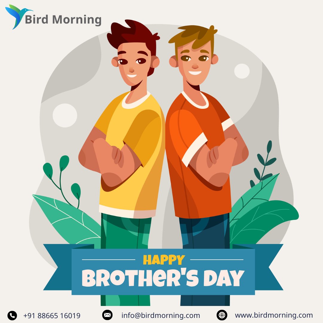 Wishing you a fantastic Brother’s Day, bro! You’re more than just family; you’re my best friend. 🎉‍👦🤝

#nationalbrothersday #brother
#happy  #brothersday #brotherlylove #brotherlove #brothers #brothersisterlove  #bigbrother #may  #itconsulting  #birdmorning #india #canada