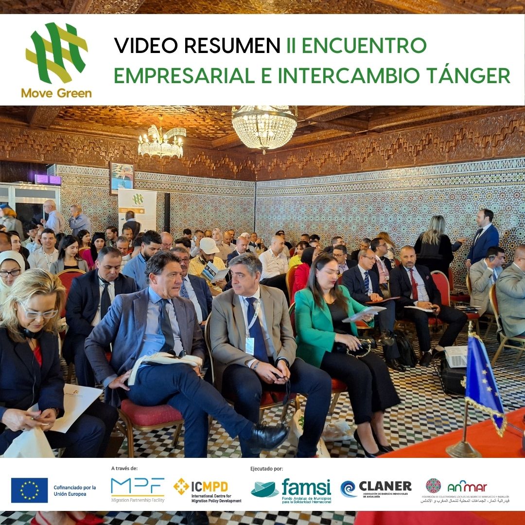 ¡Nuevo video del II Encuentro Empresarial #MOVEGREEN realizado por @laluciernagacc! 📍Durante dos días en #Tánger, expertos de #energíasrenovables de España y Marruecos se reunieron para debatir y fortalecer alianzas dentro del proyecto. 📹➡️youtu.be/cXhBcNg8ets @ICMPD