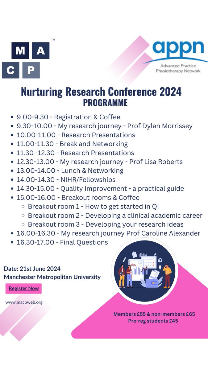 Have you seen the programme for our Nurturing Research Conference 21st June! We have some fantastic key note speakers and some interesting project presentations to share. Book your tickets now - macpweb.org/events/410/nur…