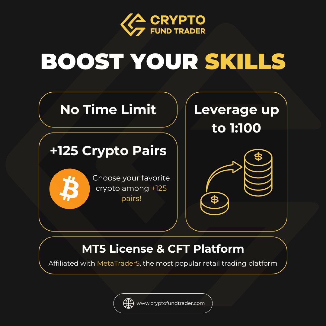 Boost your skills in the market through our evaluations. First Prop Firm focused on Cryptos! 👇