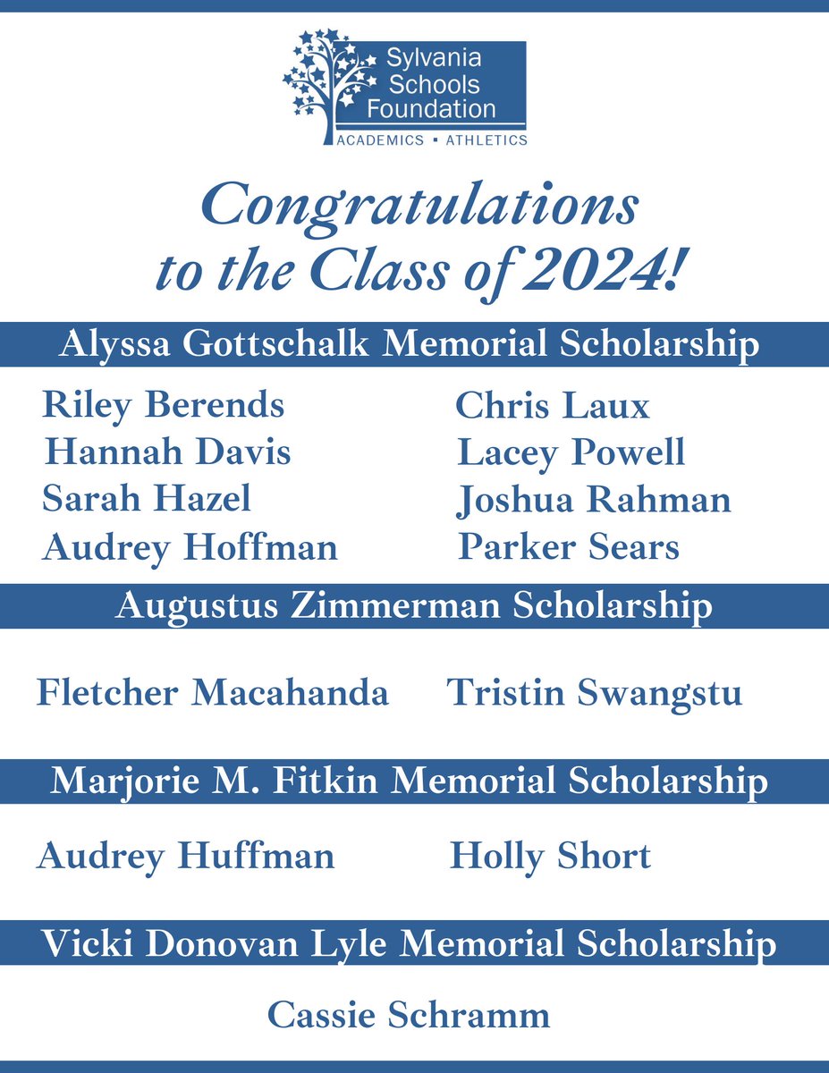 Congratulations to our scholarship recipients and the entire Class of 2024! At this week's Northview and Southview Senior Assemblies, we awarded 13 scholarships totaling $11,500. We're proud to support these students as they continue their education.