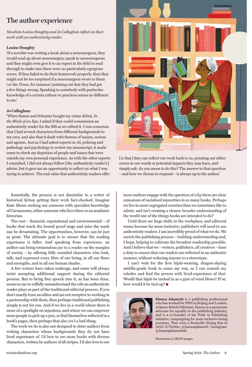 I'm proud of this piece, commissioned earlier this year by my wondrous editor @j_mcconnachie, for The Author (@Soc_of_Authors) magazine. Thank you also to @DoughtyLouise / @JoCallaghanKat for valuable contributions. I hope you'll read it and share widely. Thank you🙏