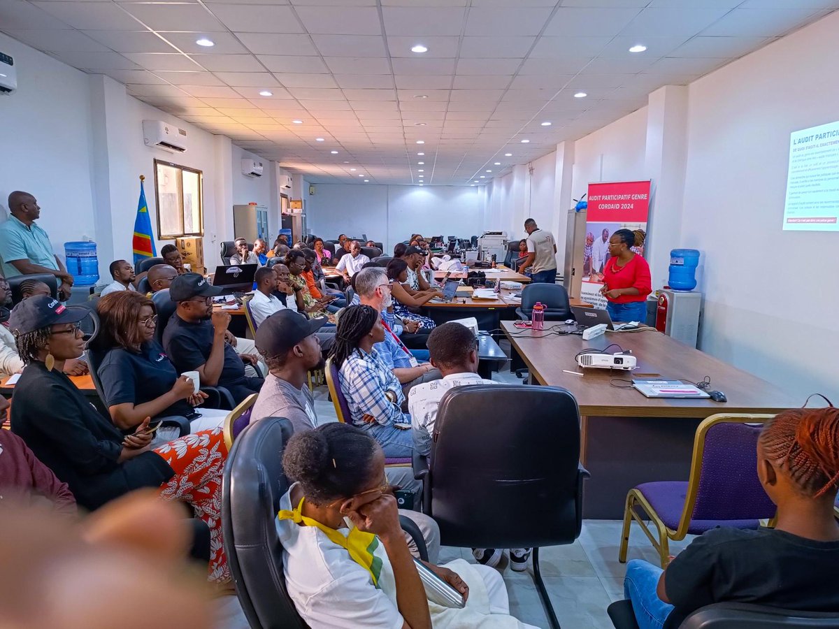 Cordaid RDC (@cordaidrdc) on Twitter photo linkedin.com/pulse/session-…
Session de restitution de résultats de l’audit participatif du genre au sein de Cordaid RDC
#genre #intégrité #cordaid #discussions #restitution #auditparticipatif linkedin.com/pulse/session-…
Session de restitution de résultats de l’audit participatif du genre au sein de Cordaid RDC
#genre #intégrité #cordaid #discussions #restitution #auditparticipatif