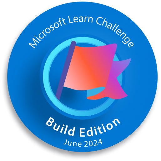 Today after #Microsoft Build 2024 Event I got the #CloudSkillsChallenge Badge for #AzureAI 🚀 #MVPBuzz #MSBuild #MSLearn #Community 👍😎 @Azure @msdev