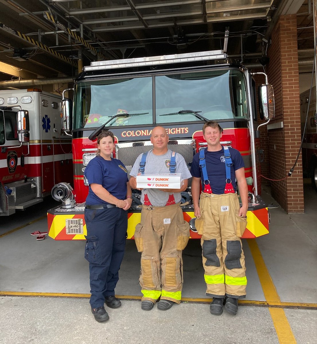 Visited the Colonial Heights Fire and EMS this morning to thank them for their faithful service. They had just got back from an early morning emergency call.

Thank you Fire and EMS! #NationalEMSWeek