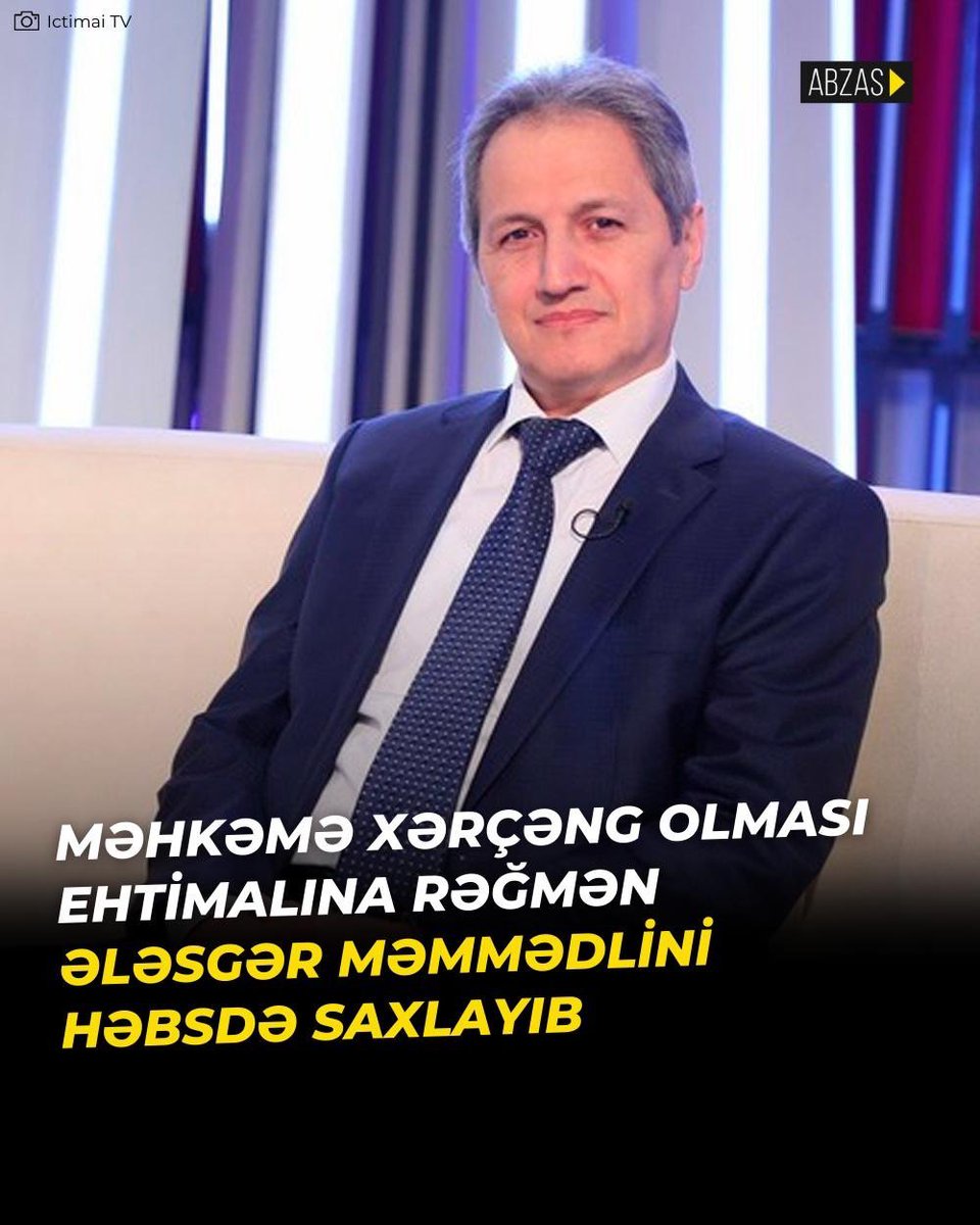 Mayın 24-də “Toplum TV”nin həbsdə olan təsisçisi Ələsgər Məmmədlinin ev dustaqlığına buraxılması ilə bağlı vəsatətə baxılıb. Xətai Rayon Məhkəməsində hakim Bəxtiyar Məmmədovun sədrliyilə keçirilən prosesdə vəsatət təmin edilməyib. Ətraflı: t.ly/FcwmS