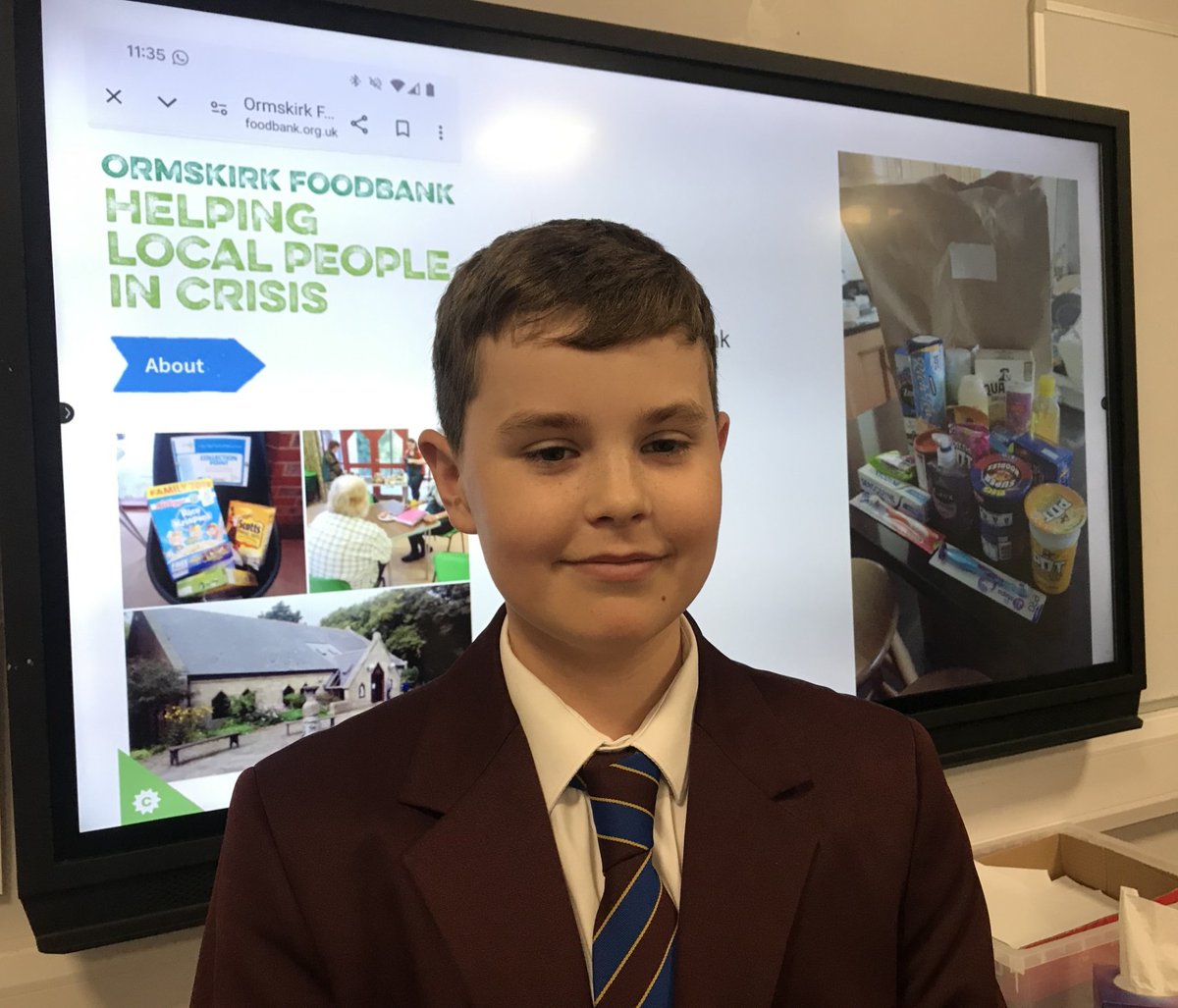 Seth in 8T was feeling inspired for his social justice project in RE after discovering the high number of homeless people in London. So he decided to take action and donate to the local food bank to help those less fortunate than himself. Amazing work, well done Seth! 👏