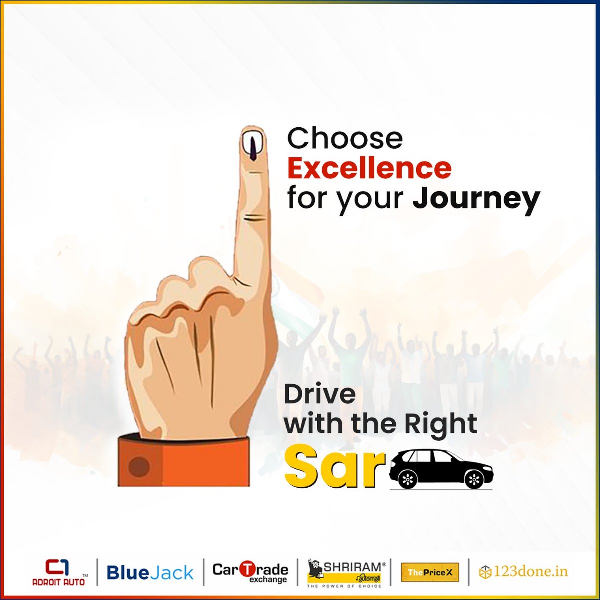BlueJackAuto's tweet photo. Make your voice heard in the 2024 General Election!
Every vote counts in shaping our nation's future. Exercise your right, cast your vote during the multiple phases of voting across India, and be a part of the change our country needs.

Choose your right SarCar.

#Vote2024 https://t.co/rLXMgFEPhx