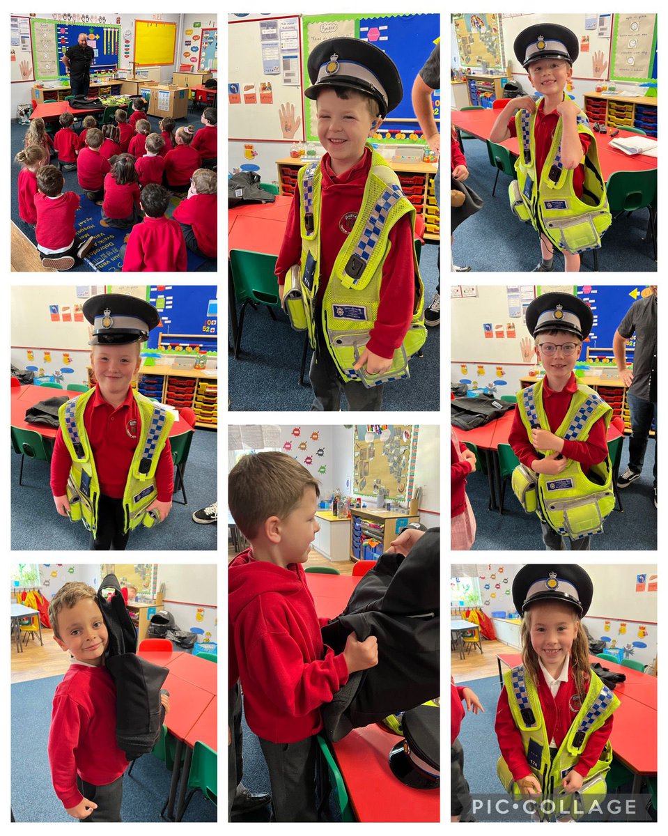YGCwmbran's tweet image. #DosbMariJones Diolch i un o’n rhieni, am ddod i siarad gyda’r plant am ei swydd fel Swyddog Cymorth Cymunedol yr Heddlu. @gwentpolice👮🏼‍♂️/ Thank you to one of our parents, for coming to speak to the children about his job as a Community Support Officer. #Menterygc